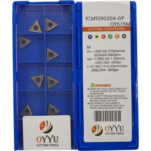 OYYU TCMT 090204 090204 TCMT090204-GP TCMT090204-GP OY515M Process Stainless Steel Carbide Inserts Lathe Tools free shipping