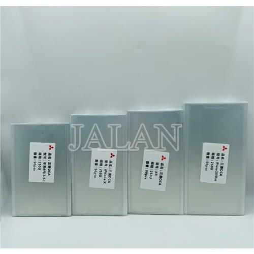 250um oca film for ip 4 5 6 6p 6s 6sp 7 7p 8 8p x xs max xr For mitsubishi universal size 4.7 6.3inch LCD optical clear adhesive