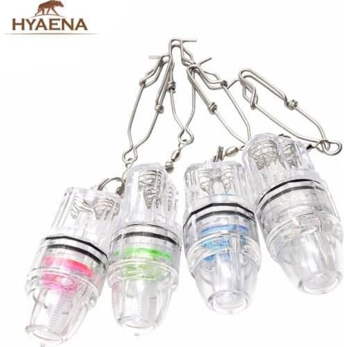 Hyaena Deep Drop Fishing Light LED Underwater Fish Lure Bass Attractive Light Boat Night Fishing Lure Light 4 Colors