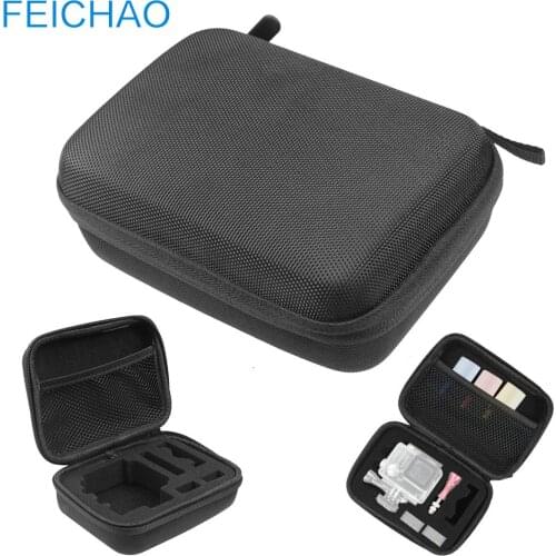 Portable Small EVA Action Camera Case for GoPro Hero 9 8 7 5 Black Xiaomi Yi 4K Sjcam Sj4000 Eken H9r Box Go Pro Accessories