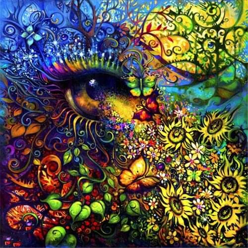 Mandala Feather Diagram DIY 11CT Cross Stitch Embroidery Kits Craft Needlework Set Cotton Thread Printed Canvas Home Sell