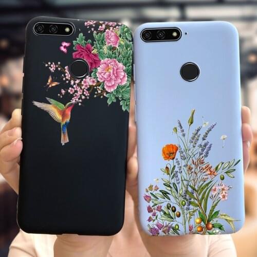 Silicone Case For Huawei Y6 Prime 2018 Phone Cases ATU-L22 Soft TPU For Huawei Honor 7A DUA-L22 Coque Honor7A 7 A Pro Back Cover