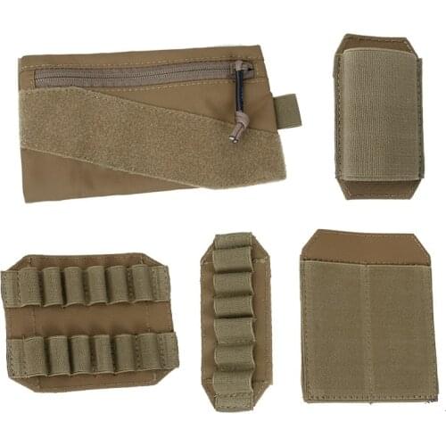 Tactical 5-piece set Special Accessory Pouch Bag for New Chest Hanger BK/CB/RG/WG 3547
