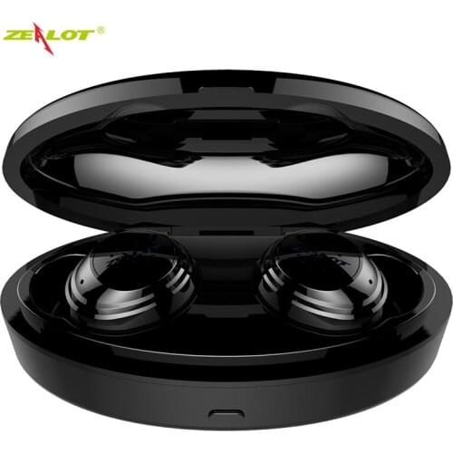 TWS True Wireless Earbuds Bluetooth V5.0 Mini In-Ear Earphones Portable For Sports Running with Charging Cabin Case