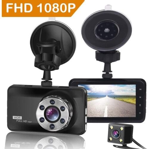 Dash Cam 1080P Full HD Dual Dash Camera in Car Camera Dashboard Camera Dashcam for Cars 170 Wide Angle with 3.0" LCD Display