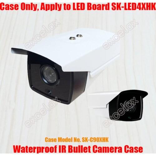 Waterproof IR Bullet Camera Case Size 90 Aluminum Alloy Casing IP66 Outdoor Housing w/ Sunshield Cover