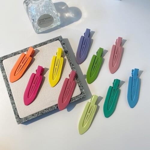 1pc Candy Color Hair Clip Fashion Hairpins Kit Bangs Hairpin Lovely Hairgrip Headwear Makeup Shaping for Hair Clips Headdress