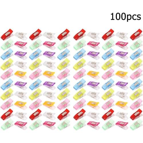 Sewing Craft Quilt Binding Plastic Clips Holder Clamp for Patchwork (100pcs