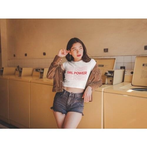 Skuggnas New Ariival Girl Power Shirt Girl Power Crop Top Feminist Shirt Equal Rights Shirt Trending T-shirts drop ship