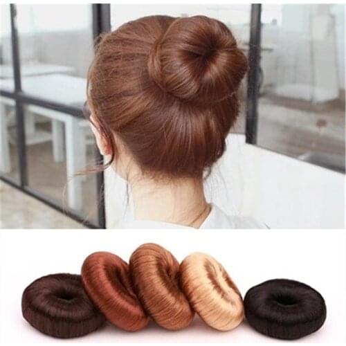 1PC Womens Hair Curling Decoration Fashion Hair Scrunchies Headwear Elastic Rubber Band Headbands For Women 5 Colors