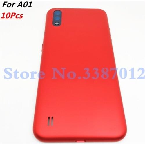 10Pcs/lot New Original 5.7 inches For Samsung Galaxy A01 Battery Back Cover Rear Case With Logo