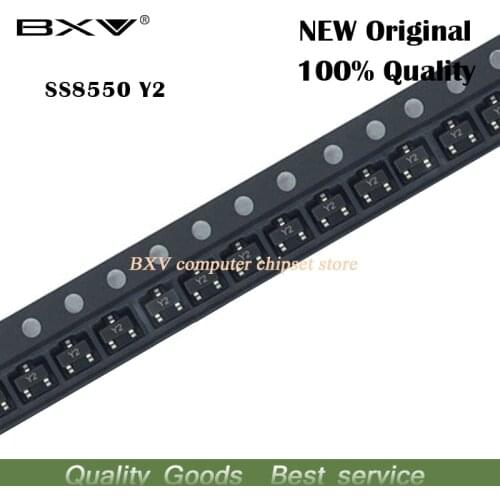 100pcs SS8550D SOT-23 Y2 SS8550 8550D MMBT8550 MMBT8550LT1G new original