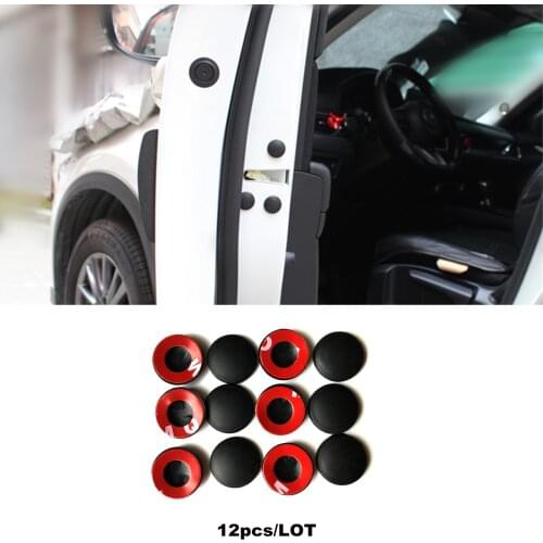12Pcs/Set Universal Car Door Lock Screw Protector Sticker Cover Waterproof Anti-Rust Trim Screws Covers Interior Car Accessories