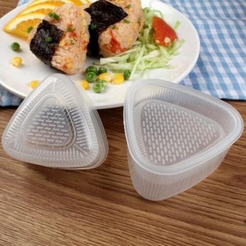 2/4Pcs DIY Sushi Mold Onigiri Rice Ball Food Press Triangular Sushi Maker Mold Sushi Kit Japanese Kitchen Bento Accessories