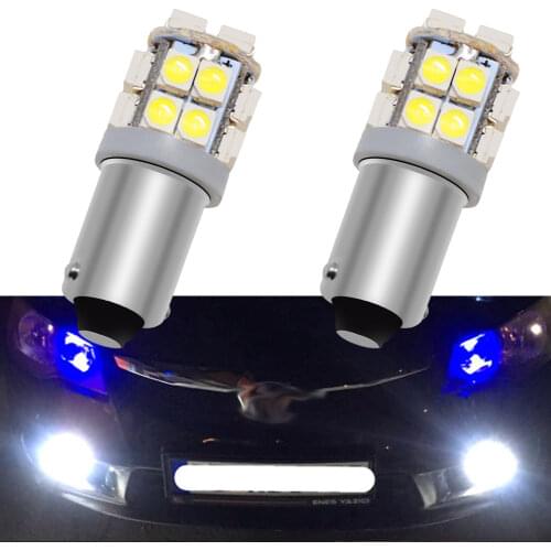 2pcs White Bright DC 12V T11 Ba9s T4W 3528 20smd 1210 Marker Led Interior Reading License Plate Bulb Tail Lamps Gauge Light Bulb