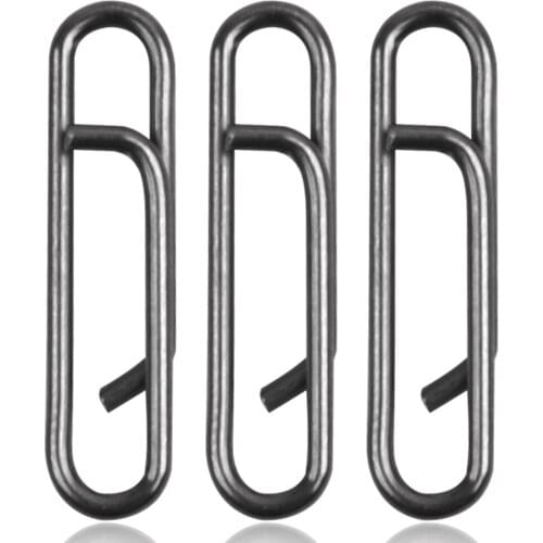 300Pcs Powerful Fast Link Clip Snap Swivels Fishing Tackle Stainless Steel Fishing Connector Quick Change Link Clips Accessories