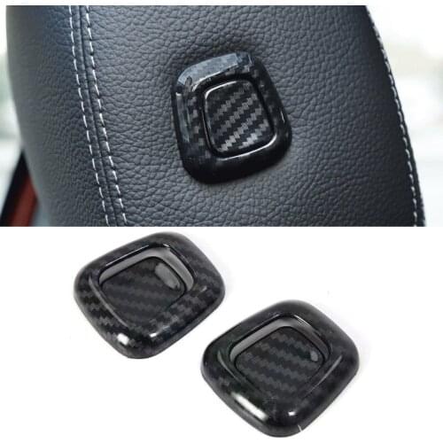 Car Accessories 4pcs ABS Interior Headrest Adjustment Buttons Cover Trim For Mercedes-Benz A Class W177 V177 2019 2020