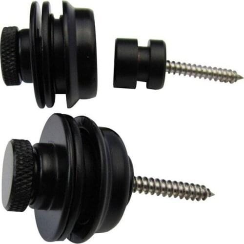 8pcs Bk Flated Head Strap Locks Guitar Straplocks Electric Acoustic Guitar Bass