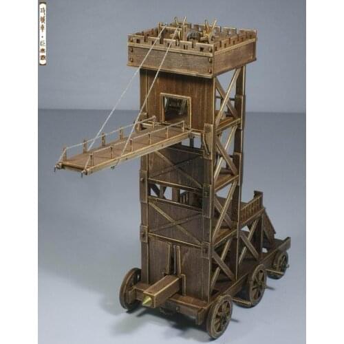 Free shipping Age of Empires chariots model The Battering Ram Wooden Model kits