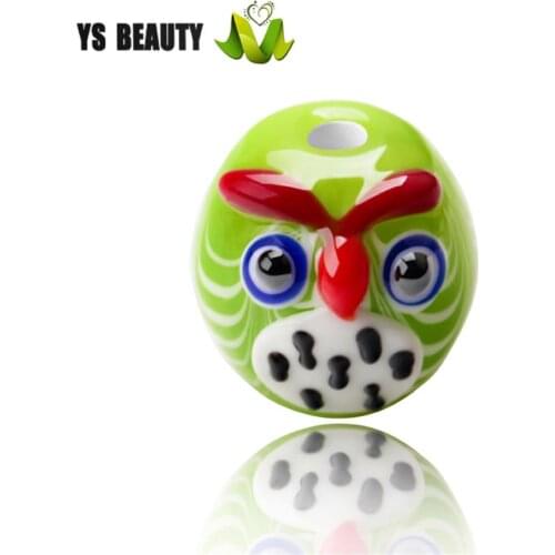 Christmas series owl coloured glaze beads for cartoon jewelry beads are suitable for the original design of childrens trinkets