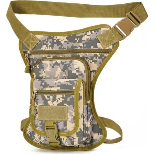 Travel Waist Bags Men Thigh Bag Camouflage Tactics Pack Nylon Multi-Function Hip Pouch Short Travel Bag Male Belt Waist Pack