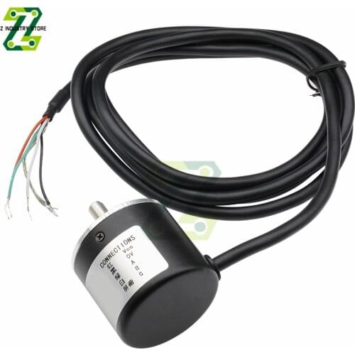 Encoder 360 P/R Photoelectric Incremental Rotary 5-24V AB Two Phases 6mm Shaft Rotary Encoder