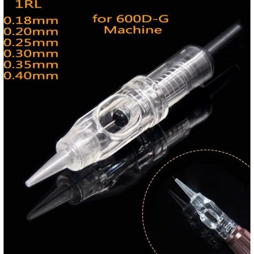 100pcs 1RL 3RL 600D-G Agulhas Easy Click Permanent Makeup Needles 5RL 5F for Tattoo Cartridge Needles Rotary Swiss Machine Pen