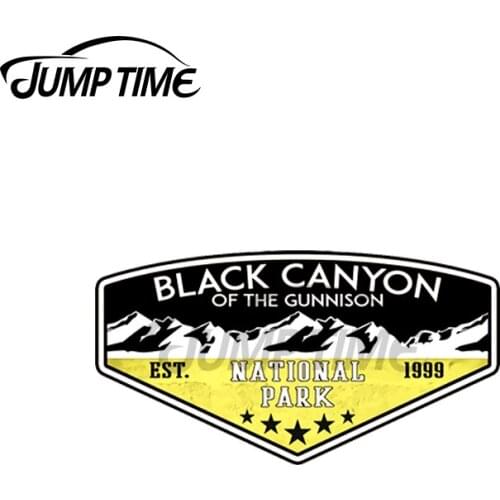 JumpTime 13 x 3cm BLACK CANYON OF THE GUNNISON NATIONAL PARK CALIFORNIA CAMPER Vinyl Car Stickers Decor Laptop Vehicle Decal