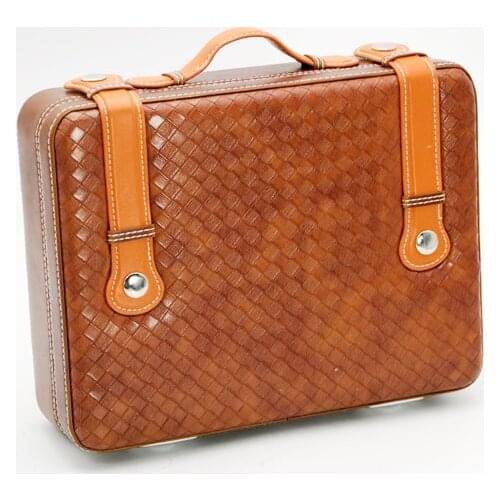 Brown High Quality Mat Tote Style Snow Pine Cigar Box Travel Portable Cigar Humidor Smoking Tool Cigar Smoking Tool Fit COHIBA