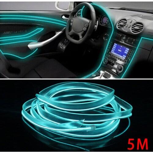 Lamp Fiber Optic PMMA Light Plastic Decoration Home Side Glow Transparent Trim 500CM