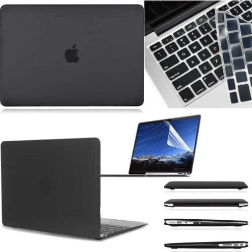 Case for Apple Macbook Air 13 /11 Inch /MacBook Pro 13/16/15 Inch Matte Laptop Protector Case+Keyboard Cover+Screen Protector