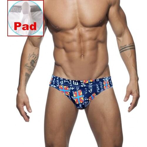 Mens Designer Pouch Swimwear Sexy Push Swim Briefs Board Surf Shorts Boxer Trunks Pad Swimsits Printed Beach Bikini Beachwear