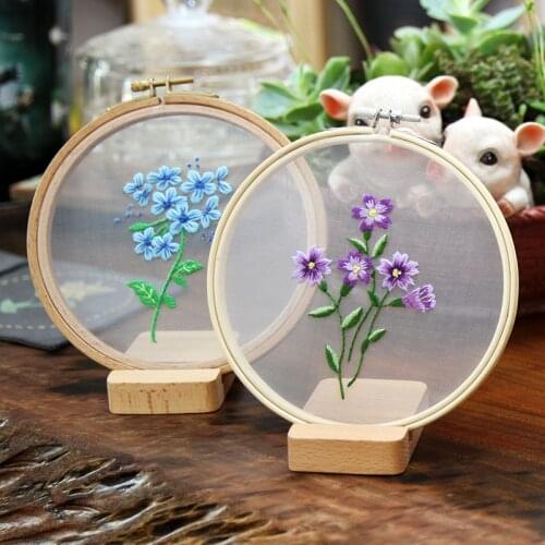 DIY Embroidery Flower Painting Interesting Handicrafts DIY Material Kits Embroidery Beginner Embroidery Kit Stitch Kit