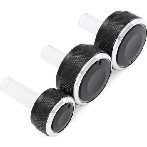 3PCs/Set Car Air Conditioning on off turning switch sticker cover knob decoration For Volkswagen VW Passat B5 Bora Golf 4