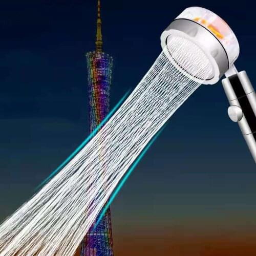 360 Rotated Pressurized Handheld Shower Head Bathroom Showering Bathing Sprinkler Handheld Bath Sprayer with PP Cotton Filters