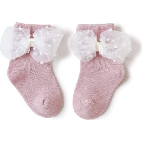 Korean Newborn Baby Non-slip Socks Boys Girls Infant Socks Kids Childish Toddler Warm Cotton Cute Short Sock Anti Slip Accessory