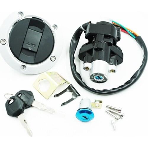 Motorcycle Ignition Switch Lock Fuel Gas Cap Cover Seat For Suzuki GSXR600/750/1000 2004-2015