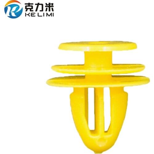 9mm Hole Plastic Rivet Auto Interior Door Card Trim Panel Retainers Clips Fasteners Yellow For Kia Hyundai Car Body