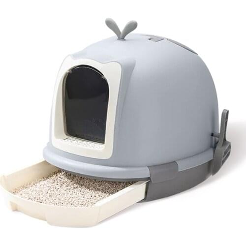 Fully Enclosed Cat Litter Basin Deodorization Super Large Anti-splash Cat Litter Basin Anti-odor Cat Litter Basin