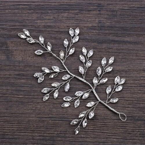 Handmade Tree Branch Style Headbands Rhinestone Wedding Hair Accessories Crystal Bridal Decoration Hair Jewelry