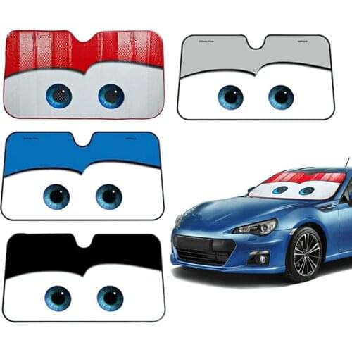 Car Windshield Sunshade Cartoon Window Foils 5 Colors Eye P ixar Heated Windshield Sunshade 130x70cm Car Solar Protect