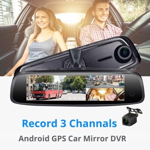 Special Mount 4G Android GPS 3 Lens ADAS Smart Mmirror DVR RAM2G+ROM32G GPS Navigation DashCam 1080P hd car dvr dash camera