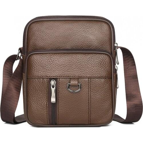 Genuine Leather Men Messenger Bags Casual Crossbody Bags For Man Shoulder Bags Men Handbag Male Luxury Handbag Business Flap Bag