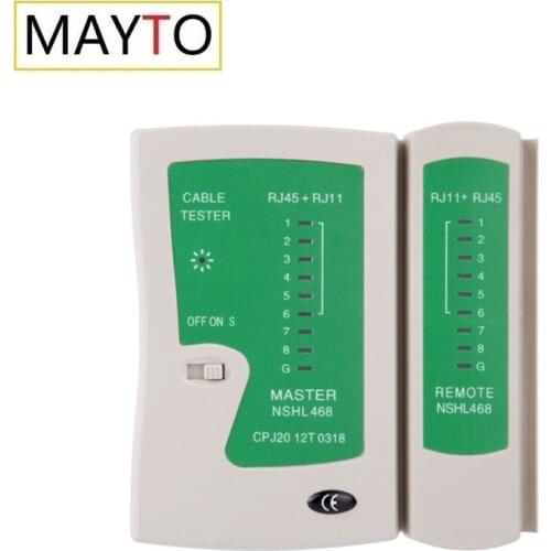 MAYTO RJ45 RJ11 RJ12 Network Cable Tester Cat5 Cat6 UTP LAN Cable Tester Networking Wire Telephone Line Detector Tracker Tool