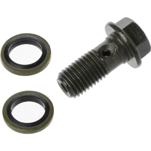 Motorcycle Brake Hollow Screw M10 x 1.25 Single Banjo Bolt for honda Suzuki