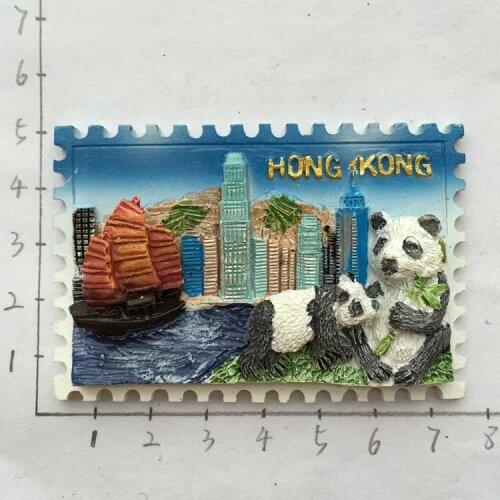 Hongkong tourism commemorative refrigerator paste Ocean Park Panda magnetic stickers