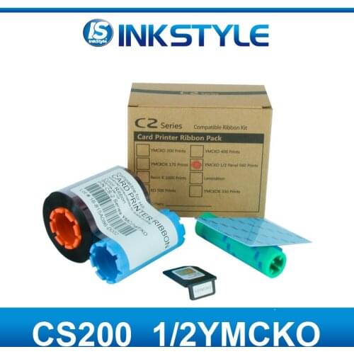 Generic Hiti CS200 Half Panel ymcKO Color Ribbon 560prints for Hiti CS200 CS200e CS220 ID Card Printer