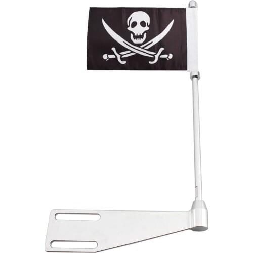 Motorcycle Pirate Luggage Rack Mast Flag Frame Vertical Pole For Indian Chieftain Classic Roadmaster Springfieldt Limited