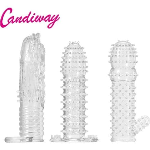 Vibrating sleeve Penis enlargement Condoms crystal delay Impotence Erection condom sex products passion,sex toys for men