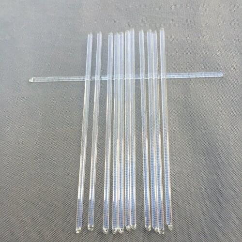 10pcs/lot 8*300MM round crystal glass rod prism DIY chandelier lamp in single hole Home Curtain or lighting Accessories